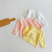 Korean Summer Children Sun Protection Clothing Baby Outwear Jacket Boys And Girls Lovely Long Sleeved Air Conditioning For 0-36m