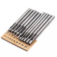 【CC】 10pcs/set handmade round hollow drill bit leather punch tool belt handicraft puncher 0.5mm-5mm