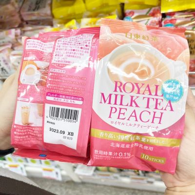 ❤️พร้อมส่ง❤️   ☕️   MITSUI NORIN NITTO Royal Milk Tea Peach 140 G. ☕️ 🇯🇵 Made in Japan 🇯🇵   ชานมญี่ปุ่น  ชานมญี่ปุ่นรสพีช   ชานมญี่ปุ่น ชานมพระราชา 🔥🔥🔥