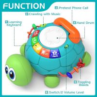 Baby Toys 6-18 Months Music Turtle Crawling Light Sound Music Toy Girl Boy Early Learning Educational Toys Infant Toddler Gifts