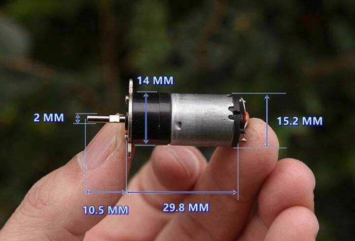 มอเตอร์กระปุกเกียร์ขนาดเล็กมากมอเตอร์เกียร์กลม-dc-6v-12v-42รอบต่อนาทีความเร็วต่ำขนาดเล็กความแม่นยำสูงชุดควบคุมแขนกลหุ่นยนต์รถอัจฉริยะ