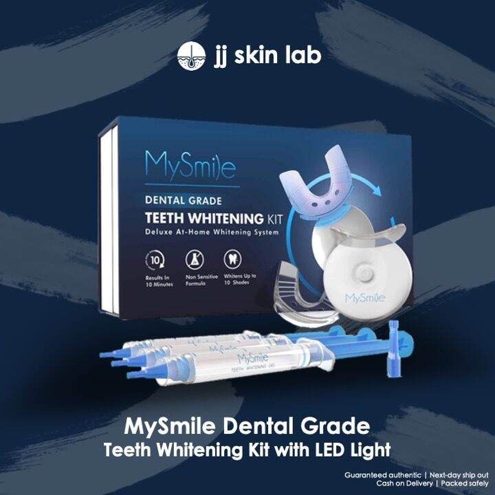 MySmile Dental Grade Teeth Whitening Kit with LED Light Lazada PH