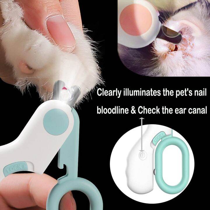 cat-dog-led-light-nail-clipper-cutter-nail-blood-line-protection-nail-toe-claw-clippers-กรรไกร-trimmer-grooming-tools