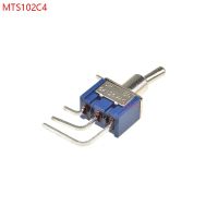 5PCS BLUE MINI MTS-102C4 RIGHT ANGLE Miniature toggle switch Panel Mount SPDT 3PIN ON-ON power switch 6A/125V 3A/250V MTS102C4 Electrical Circuitry  P