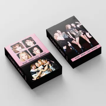 4Pcs/Set New Kpop Black and Pink Album Photocards JISOO JENNIE