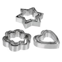 HILIFE Baking Mould  Baking Mould Egg Mould Stainless Steel Cookie Cutter Biscuit DIY Mold Star Heart Flower Cutter 3pcs/set Bread Cake  Cookie Access