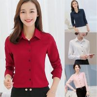 COD DSFERTRETRE Women Blouse Office Work Wear Korean Formal Tops Female Shirt