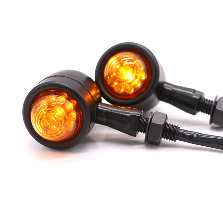 evomosa-2pcsอลูมิเนียมสัญญาณไฟเลี้ยวรถจักรยานยนต์ไฟledชี้บอกไฟสัญญาณรถจักรยานยนต์