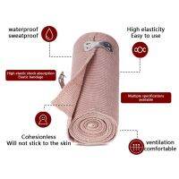 8 Pieces Elastic Bandage Compression Wraps with Clip Sprains Strains Foot Portable Waterproof Sweat-proof Skin Color