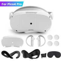 ชุดฝาครอบป้องกันสำหรับ Pico 4 Face Interface cket ฟองน้ำ Face Pad หนังกันเหงื่อสำหรับ Pico 4 VR อุปกรณ์เสริม