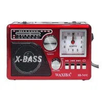 Máy nghe nhạc kiêm đài Radio FM Waxiba XB-741URT- Đài FM 741 có hỗ trợ thẻ nhớ TF và USB có đèn pin