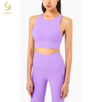 New Color Women Seamless Eiffel Tower Style Back High collar y Push Up Sports Yoga s