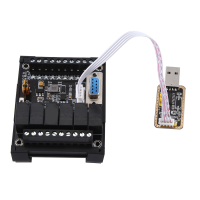 Replacement PLC Industrial Control Board Fx1N-14Mr Module 14Mr Motherboard + Housing + USB Download Cable