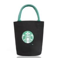 กระบอกผ้าใบมือถือญี่ปุ่น Starbuck ร้านเรือธง Starbuck กระเป๋าช็อปปิ้งถุงรักสิ่งแวดล้อมกระเป๋าใส่เบนโตะ