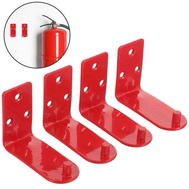 Chaoshihui 4 Pcs Heavy Duty Hook Hooks Fire Extinguisher Bracket