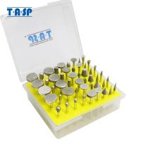 【Top-rated】 TASP 50Pcs Diamond Grinding เจาะ Bit Set Grinding Burrs 3.2Mm Shank เจาะโรตารี่เครื่องมือ Dremel อุปกรณ์เสริม