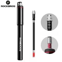 ROCKBROS air ปั๊มบารอมิเตอร์แบบพกพา 150 PSI แรงดันสูง mini ยาง inflator fit สำหรับ presta/schrader วาล์วจักรยานอุปกรณ์เสริม