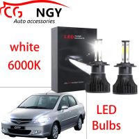 สำหรับ Honda City (SEL) 4th Gen 2003ถึง2008-LED ไฟหน้าหลอดไฟ6000K สีขาว High &amp; Low Beam Kit (1คู่)