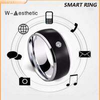 W-AESTHETIC ใหม่ มัลติฟังก์ชั่น เทคโนโลยี อุปกรณ์โทรศัพท์ Android แหวนนิ้ว NFC ฉลาด การเชื่อมต่อที่สวมใส่ได้ ฉลาด