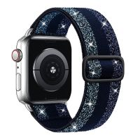 {TATLLr}สายรัดสำหรับ Apple Watch Band 45มม. 44มม. 41มม. 40มม. 42มม. 38มม. 49มม. ยืดหยุ่นถักสร้อยข้อมือห่วงเดี่ยว Iwatch Serie Ultra 8 4 5 6 7SE