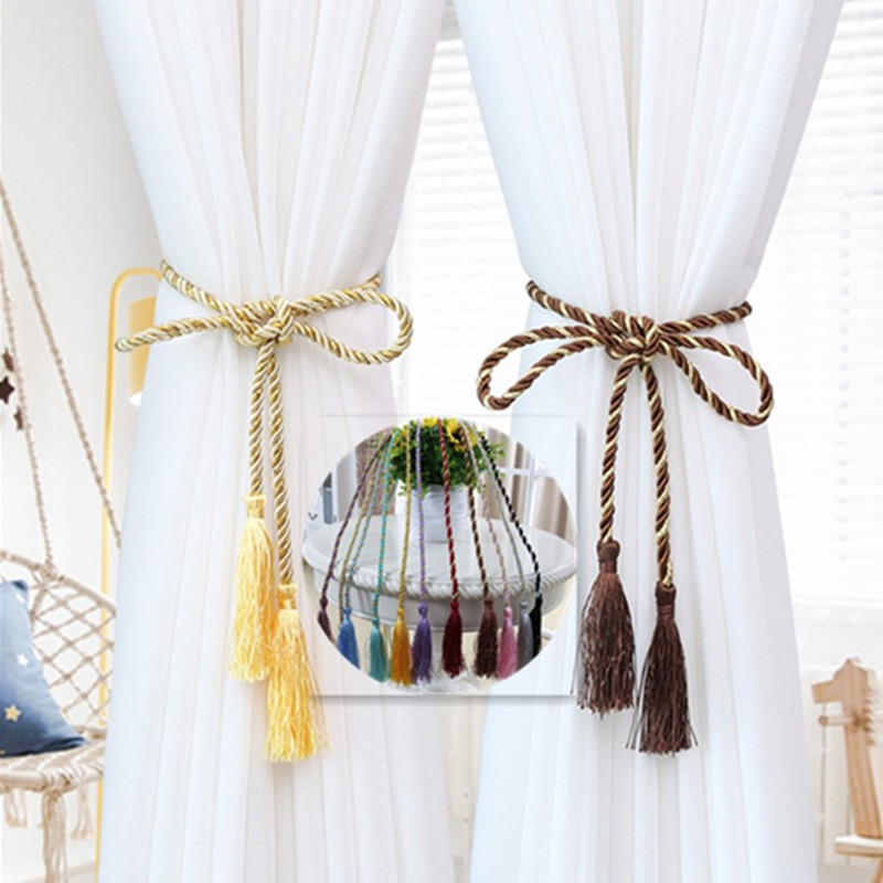 Curtain Tiebacks Tie Backs Tassel Rope Living Room Bedroom Window Decoration 