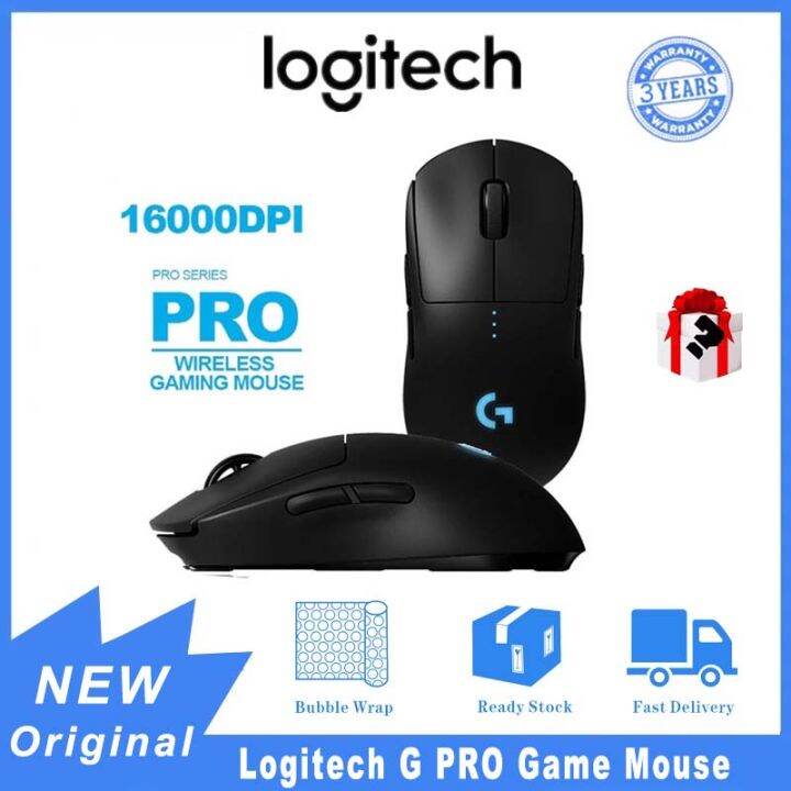 Logitech G PRO Wireless Gaming Mouse, HERO 25K Sensor, 25,600 DPI, RGB, Ultra Lightweight, PC