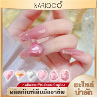 KARIOOO พลอยเทียม คริสตัล หัวใสสีใจติดเล็บ อะไหล่ติดเล็บ DIY 3D NG172