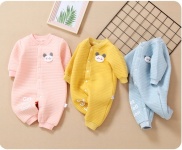 Body liền thân trần bông, bodysuit dài tay cotton cho bé trai và bé gái sơ