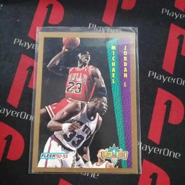 Michael Jordan Fleer '92-93 Slam Dunk Nba Card (posterizes Ewing 