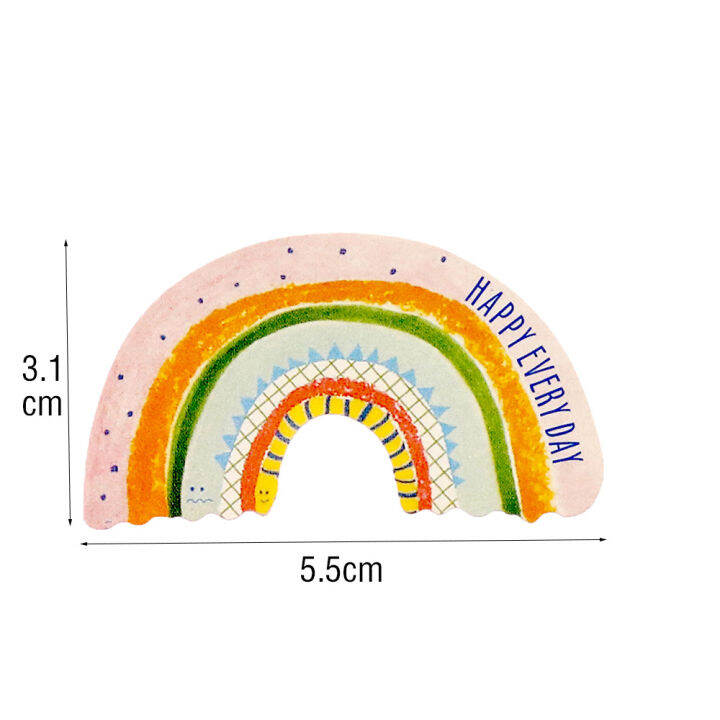 120pcs-rainbow-ป้ายขอบคุณกระดาษคราฟท์บรรจุภัณฑ์สติกเกอร์-dragees-baptism-candy-กระเป๋าของขวัญกล่องงานแต่งงานวันเกิด-merci-สติกเกอร์