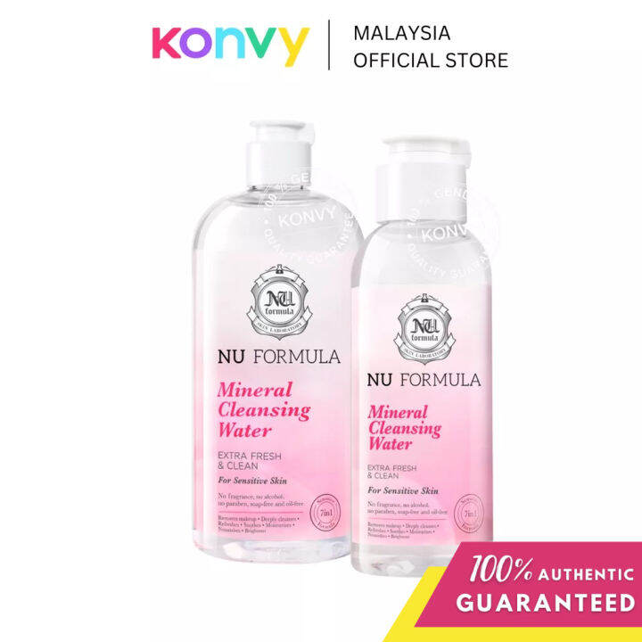 Nu Formula Mineral Cleansing Water For Sensitive Skin (510ml/100ml