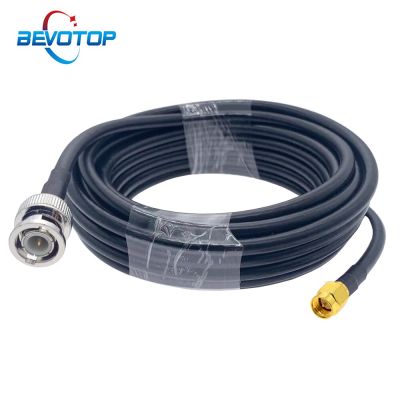 RG58 Cable BNC Male to SMA Male Plug RG-58 50 Ohm RF Extension Cable Connector Adapter RF jumper Pigtail 0.5M 1M 2M 5M 10M 20M Electrical Connectors