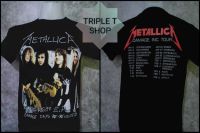 เสื้อยืดคอกลม สกรีนลาย METALLICA