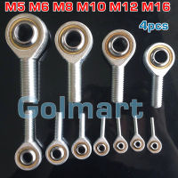 4PCS M5 M6 M8 M10 M12 M16 M18 ชายสั่นด้ายขวา Fish Eye Rod End Joint แบริ่งเครื่อง Ball-e2377646