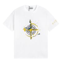 เสื้อยืดแขนสั้น พิมพ์ลายโลโก้ STONE ISLAND COMPASS MONOGRAM สําหรับผู้ชาย