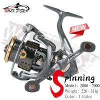 ZZOOI WALK FISH DA2000-7000 Series Fishing Reel Max Drag 15KG Metal Spool Spinning Reel Sea Fishing Equipment Carp Perch Butterfish