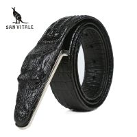 Men Belt Genuine Leather Luxury High Quality Genuine Crocodile Leather Belt Men - Belts - Aliexpress