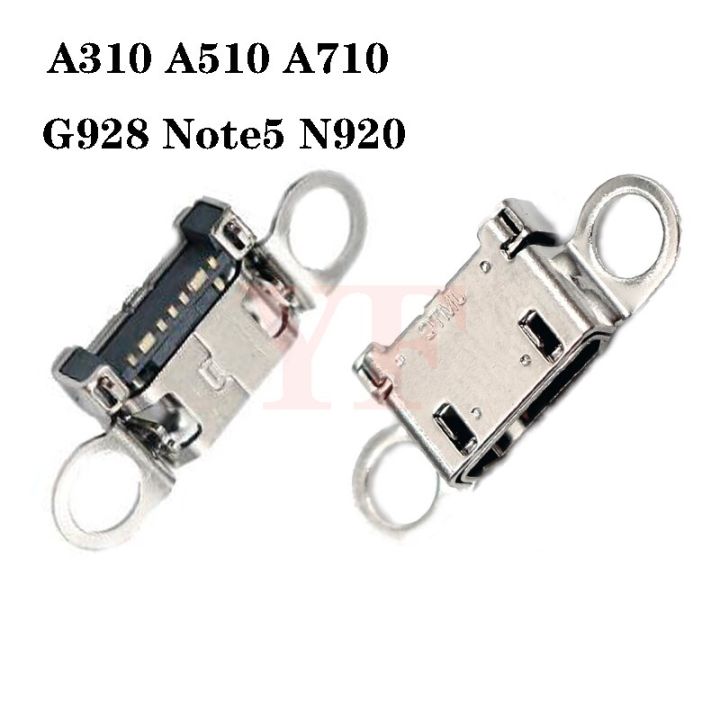 ‘；【。- 50Pcs/Lot  USB Charging Charge Port Dock Socket Connector For  A310 A510 A710 S6 Edge G928 Note5 N920 Micro