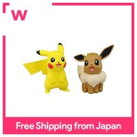 Takara Tomy โปเกมอนมอนมอนมอนมอนมอนมอนมอนมอน ESP_10 X Pikachu &amp; Eevee