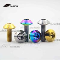 Taimeili ร่มโลหะผสมไททาเนียมหัวสกรู Gr5ด้านในหกมุมหัวประแจ M6x15mm M6x20mm รถจักรยานยนต์