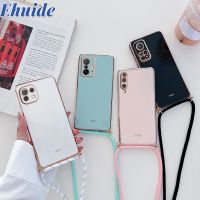 Crossbody Lanyard Strap Plating Phone Case For Xiaomi Mi 12T 12 T 11T 10T Pro 11 Lite Redmi Note 11 10 Pro 11s 10S A1 Rope Cover