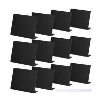 R9JA Message Board Sign Mini 12-pack Antique Acrylic Blackboard Signs Easy To Write And Wipe Used For Liquid Chalk Marking