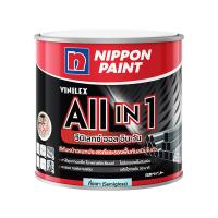 สีน้ำมัน NIPPON PAINT VINILEX ALL IN 1 #S914 สีดำ กึ่งเงา 1 แกลลอน (3.8 ลิตร)ENAMEL NIPPON PAINT VINILEX ALL IN 1 #S914 BLACK SEMI-GLOSS 1GAL **ขายดีที่สุด**