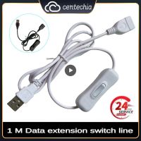 Kabel ekstensi USB 1m isi 1 10 buah kabel ekstensi USB dengan sakelar ON/OFF aksesori adaptor tahan lama jalur catu daya