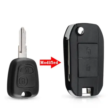 Jingyuqin HCA/Hu83 2 Buttons Remote Folding Car Key Case For