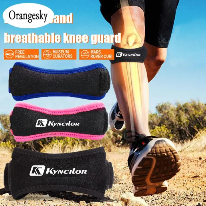 Orangesky Soft Brace Knee Protector Belt Adjustable Breathable Patella Tendon Strap Guard Support Pad