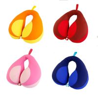 Children Neck Pillow Contrast Color Splicing Travel Sleeping U shaped Pillows Comfortable Baby 39;s Car Safety Seat Pillow