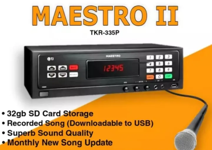 TJ MEDIA MAESTRO 2 TKR-355P WITH BUILT IN 32G SD CARD WITH FREE WIRED ...