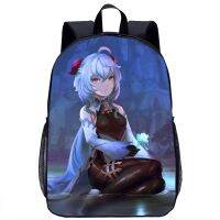 【LZ】☎﹉™  Genshin Mochila Meninas Meninos Mochila Escolar Cool Game Cartoon 3D Print Adolescente Viagem Laptop Bag 17in Mochila Escola Temporada