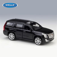 WELLY 1:36 Cadillac Escalade SUV ล้อแม็กรถยนต์รุ่น D Iecast โลหะของเล่นยานพาหนะรถรุ่นจำลองสูงคอลเลกชันเด็ก Gifts888